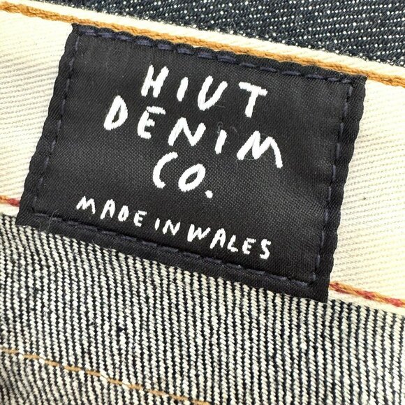 HIUT Denim Jeans Mens Size 29 x 34 Selvedge Skinr Button Fly 100% Cotton - Picture 7 of 10